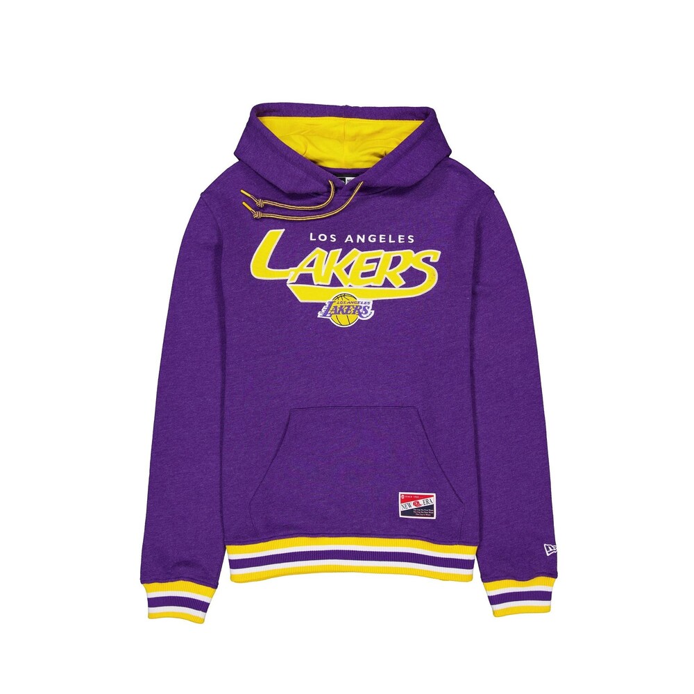 New Era Los Angeles Lakers Throwback Hoodie - Size XL